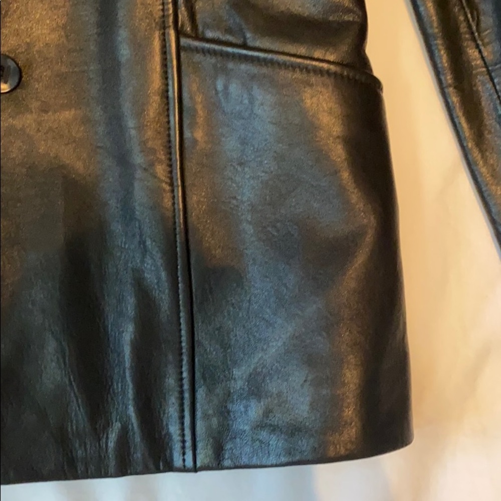 Kenneth Cole Reaction black leather jacket - Picture 8 of 14